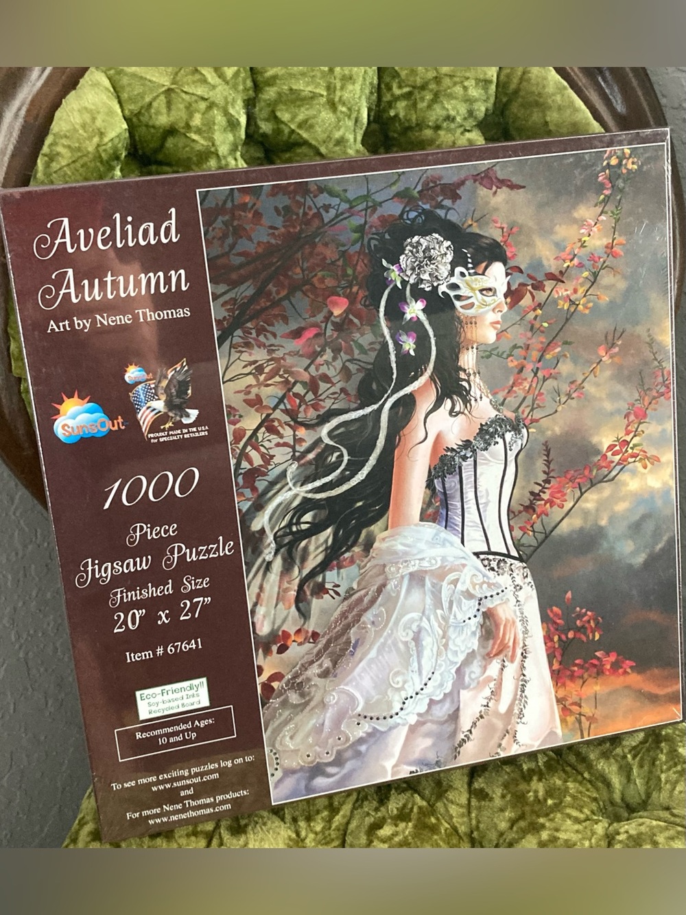 Aveliad Autumn Nene Thomas 1000 Piece Puzzle Sunsout 20" x 27"